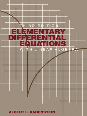 cover image of Elementary Differential Equations with Linear Algebra